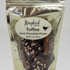 Dark Chocolate Pecan Toffee – Maybird Confections