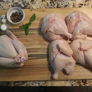 Chicken- Cornish Hen, no corn, no soy, non-GMO, no antibiotics, (1-2 lbs.)