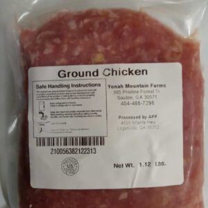 Ground Chicken, pasture raised, no corn, no soy (1 lb avg)