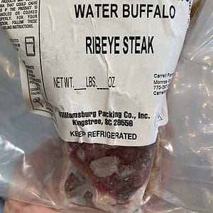 Water Buffalo Ribeye Steak .7 lbs – Carrell Farms